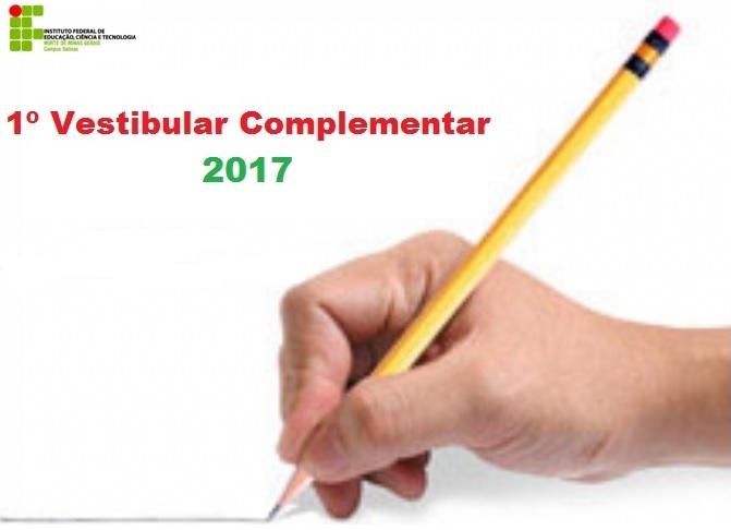 1º Vestibular Complementar 2017 2