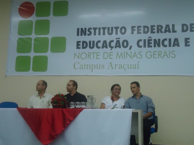 Prof. João Motta, Daniel Sampaio, Nádia Fonseca e Prof. Juvenal Martins