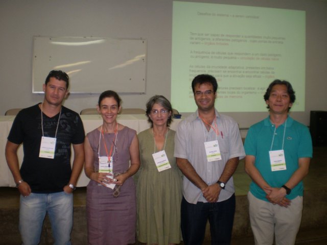 Professores do IFNMG e os organizadores do evento