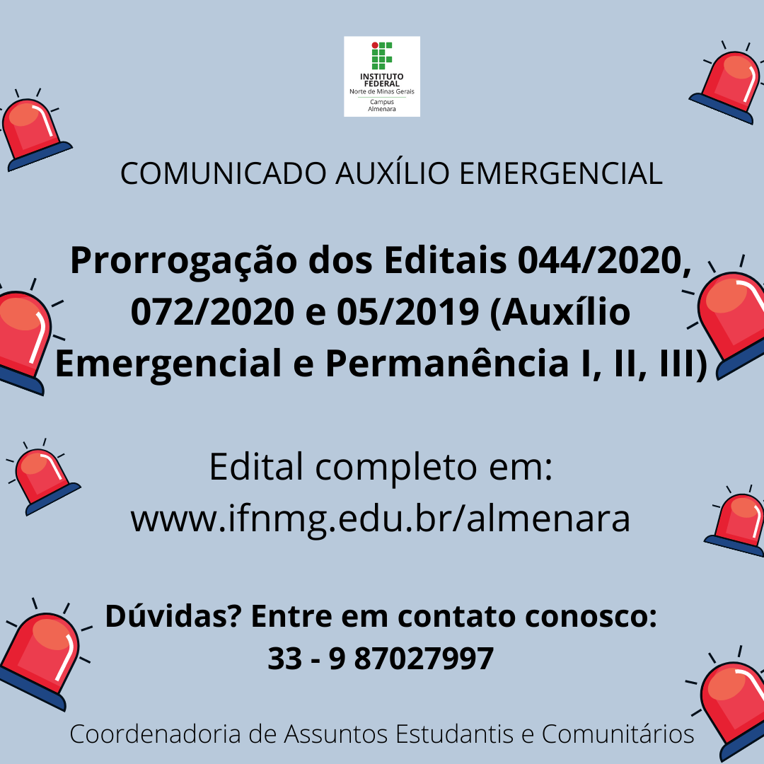 Comunicado Auxilio Emergencial