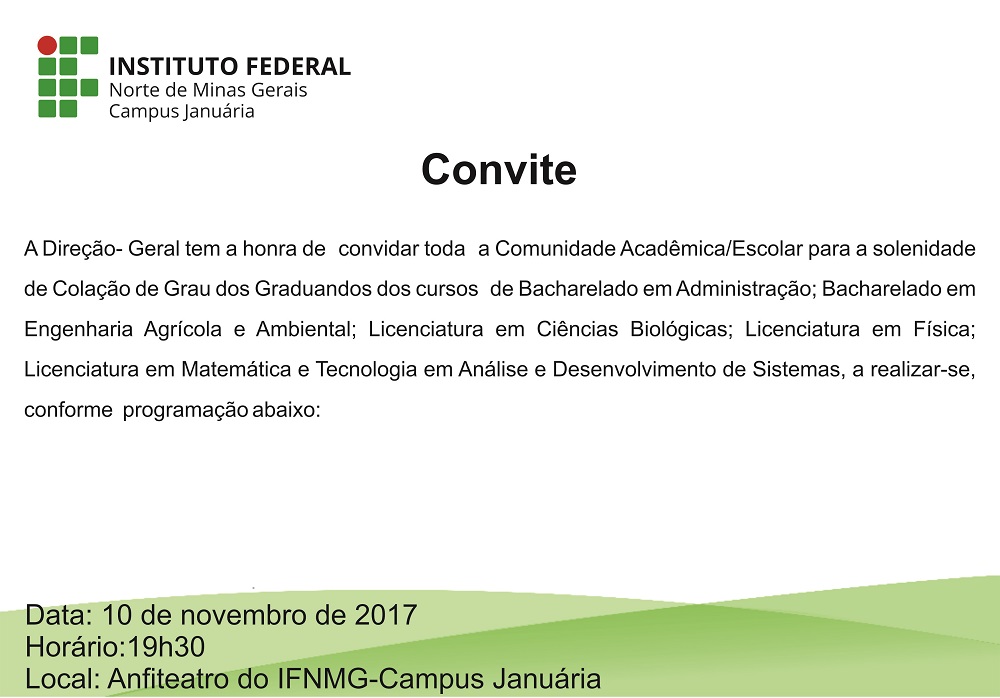 COLAÇÃO DE GRAU novembro201701