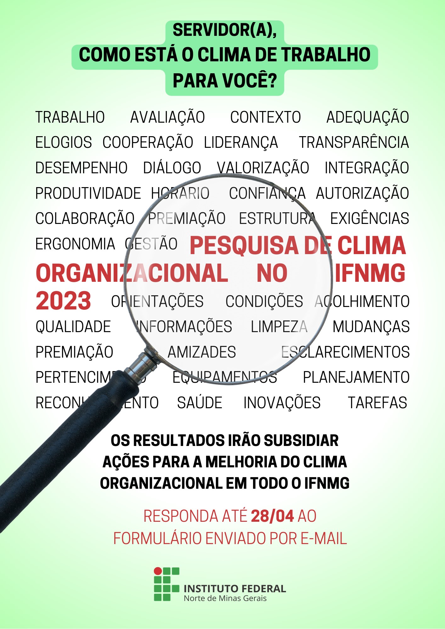 Cartaz pesquisa clima organizacional